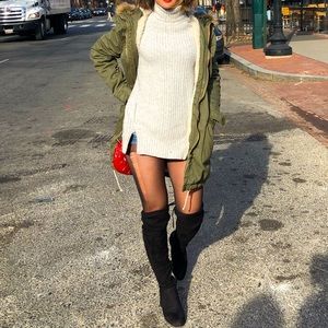 A&F Sherpa Lined Military Jacket